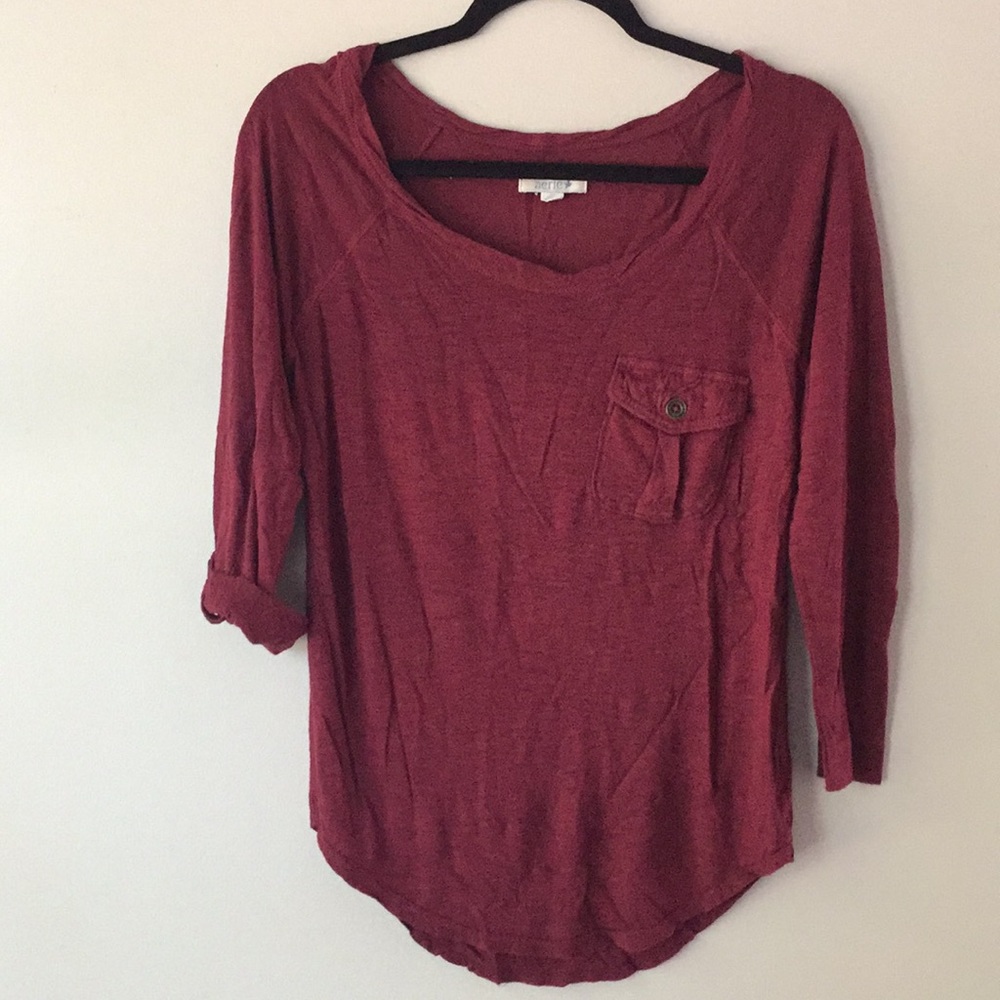 Aerie 3/4 length sleeve Top